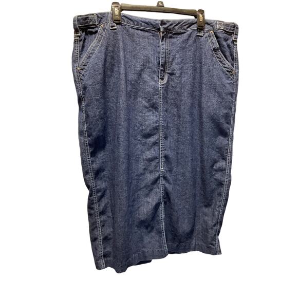 Quizz New York Denim Skirt Size 22, Y2K/90's Style, Ramie Blend - Picture 1 of 7